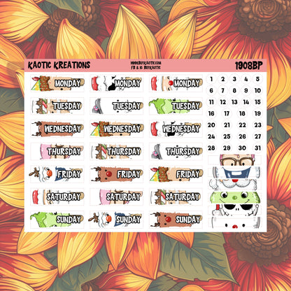 Warm Wishes Day Cover Planner Stickers