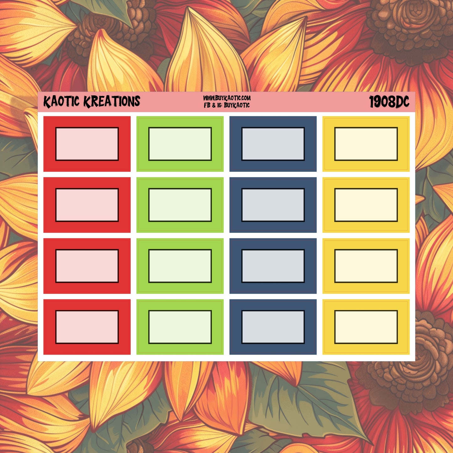 Warm Wishes Half Box Planner Stickers