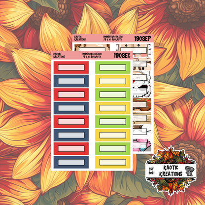 Warm Wishes Quarter Box Planner Stickers