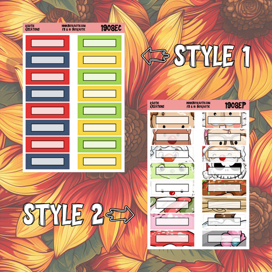 Warm Wishes Quarter Box Planner Stickers