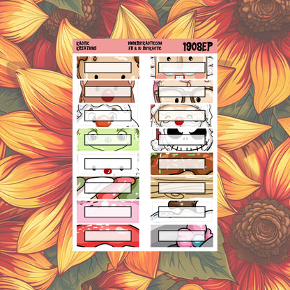 Warm Wishes Quarter Box Planner Stickers