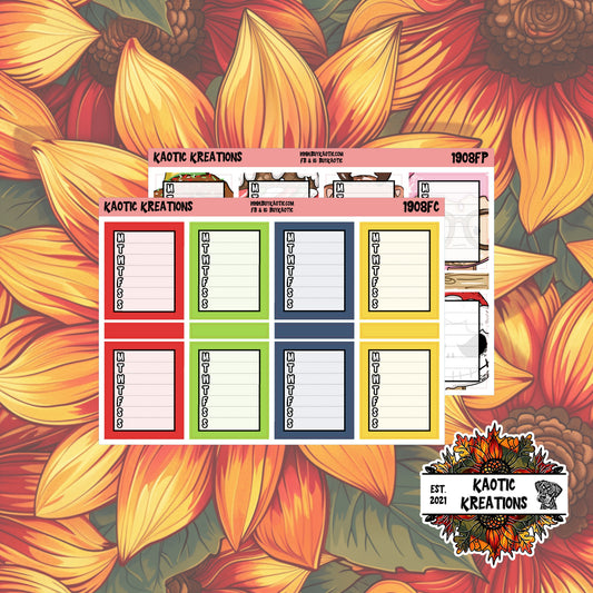 Warm Wishes Full Box Tracker Planner Stickers