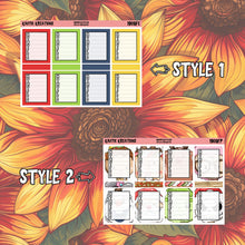 Load image into Gallery viewer, Warm Wishes Full Box Tracker Planner Stickers