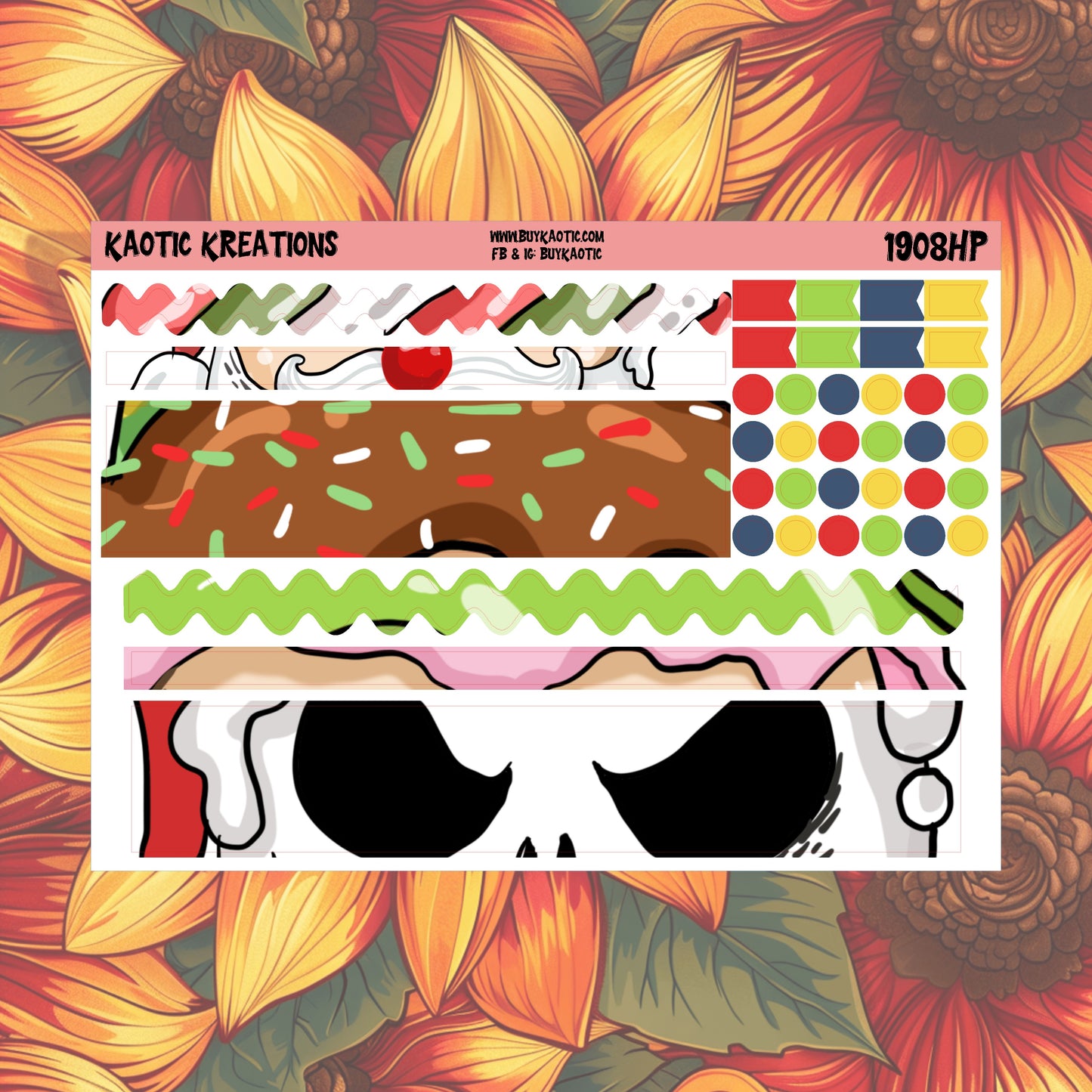 Warm Wishes Washi Planner Stickers