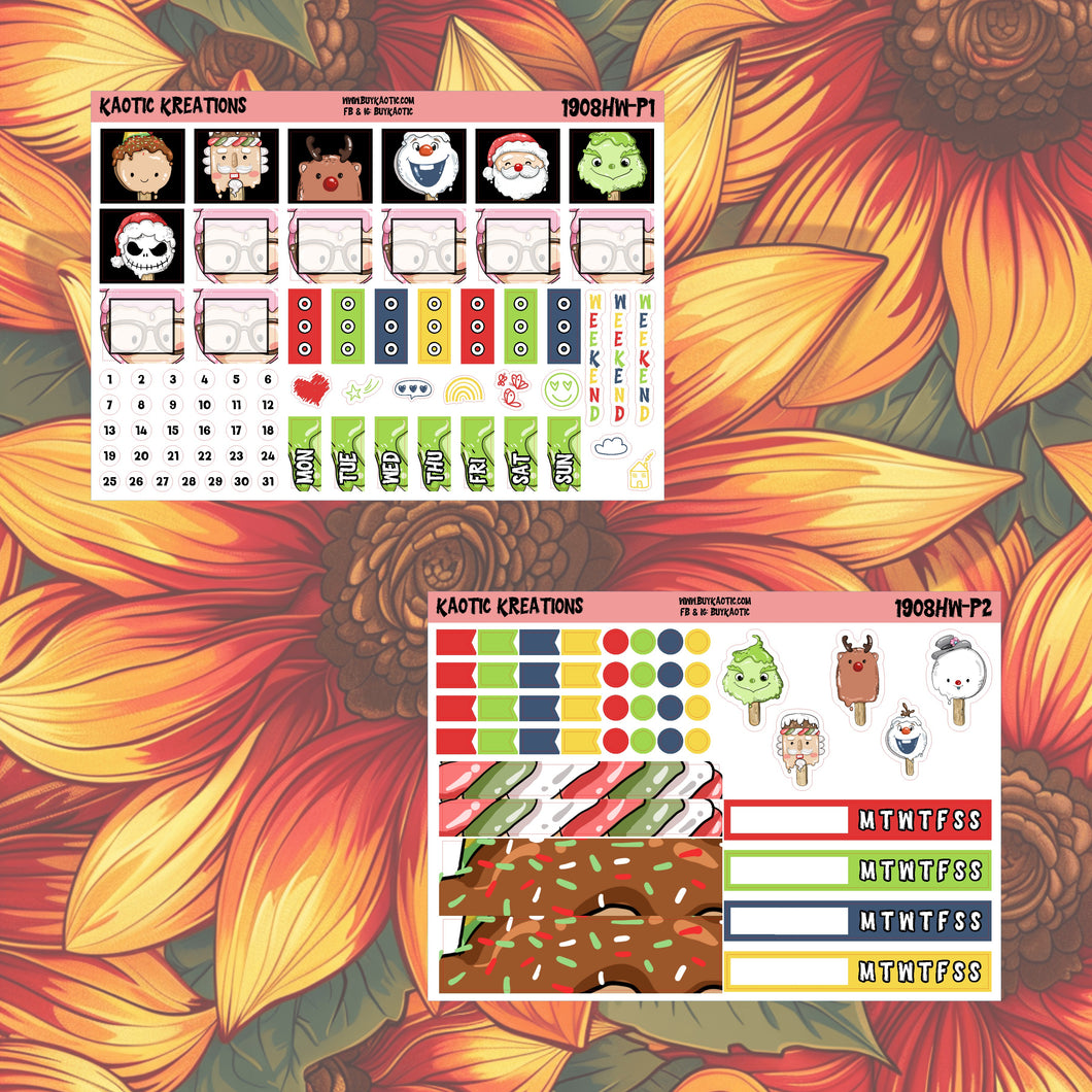 Warm Wishes Hobo Weeks Weekly Sticker Kit