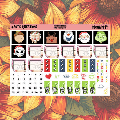 Warm Wishes Hobo Weeks Weekly Sticker Kit