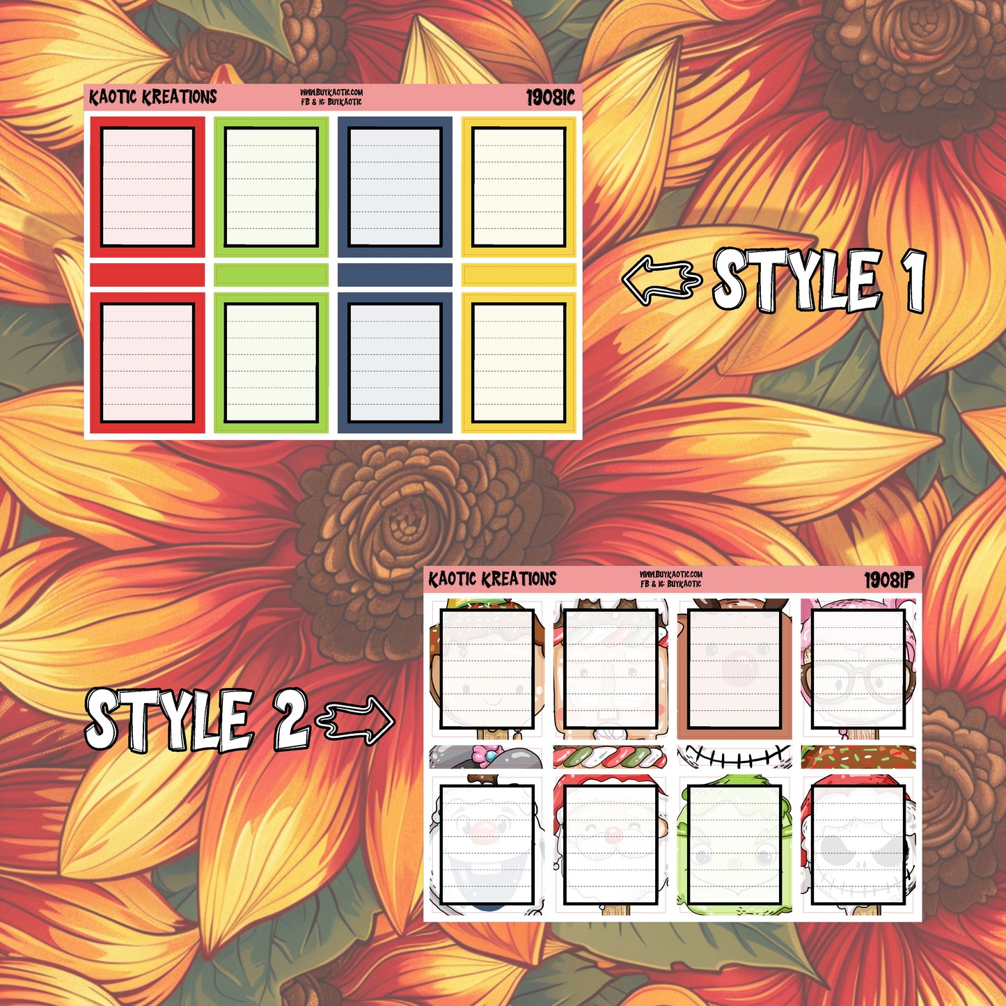 Warm Wishes Full Box Planner Stickers
