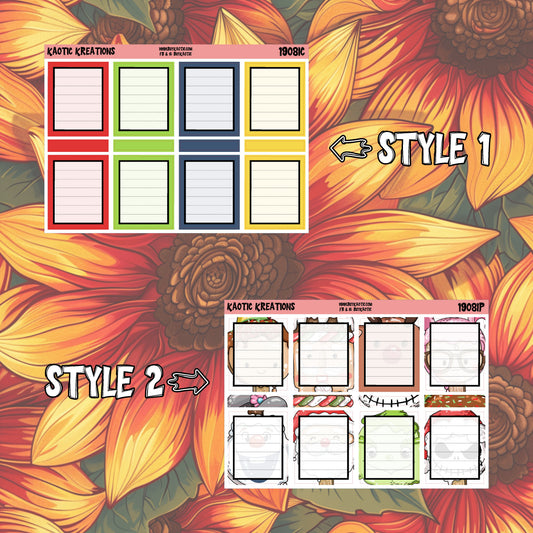Warm Wishes Full Box Planner Stickers