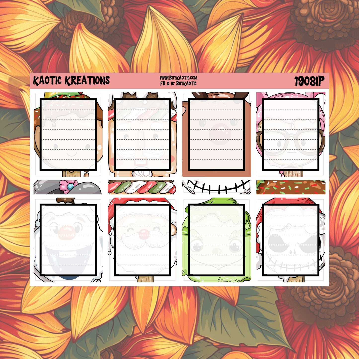 Warm Wishes Full Box Planner Stickers