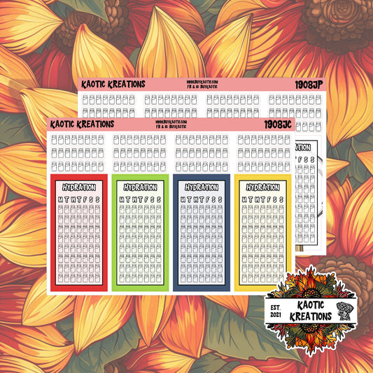 Warm Wishes Hydration Planner Stickers