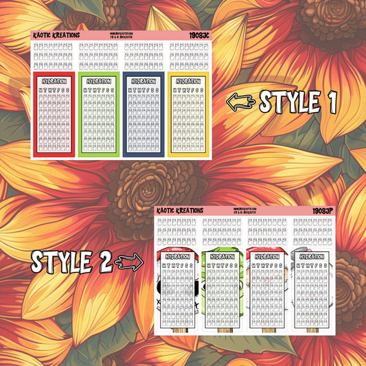 Warm Wishes Hydration Planner Stickers