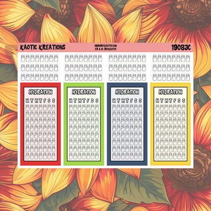 Warm Wishes Hydration Planner Stickers