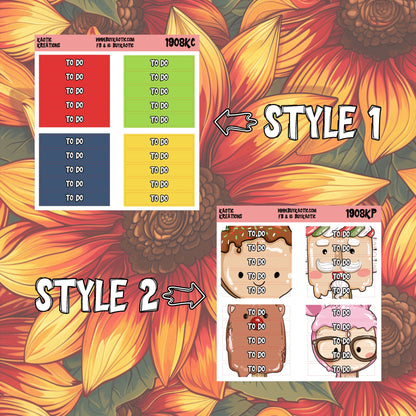 Warm Wishes To Do Header Planner Stickers