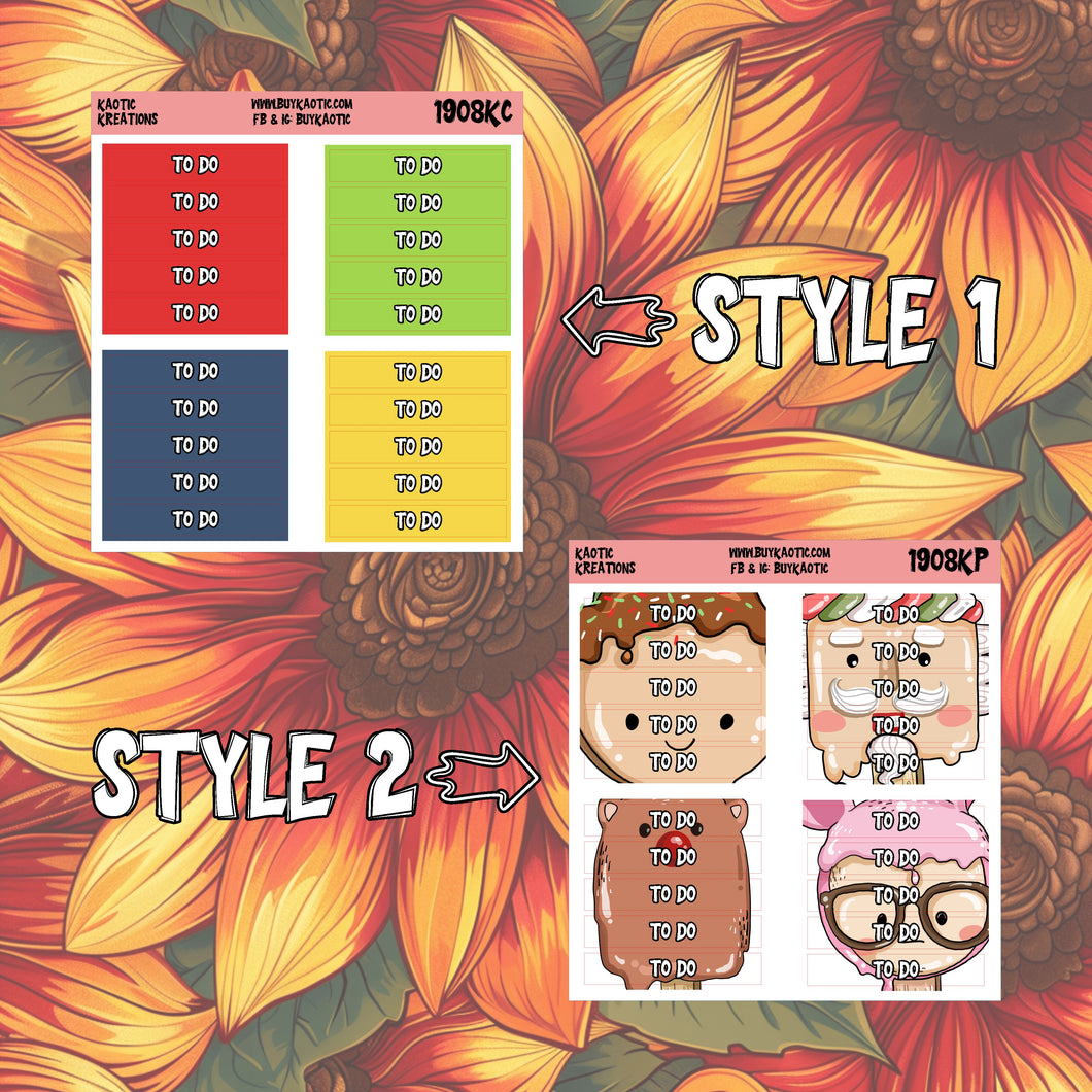 Warm Wishes To Do Header Planner Stickers