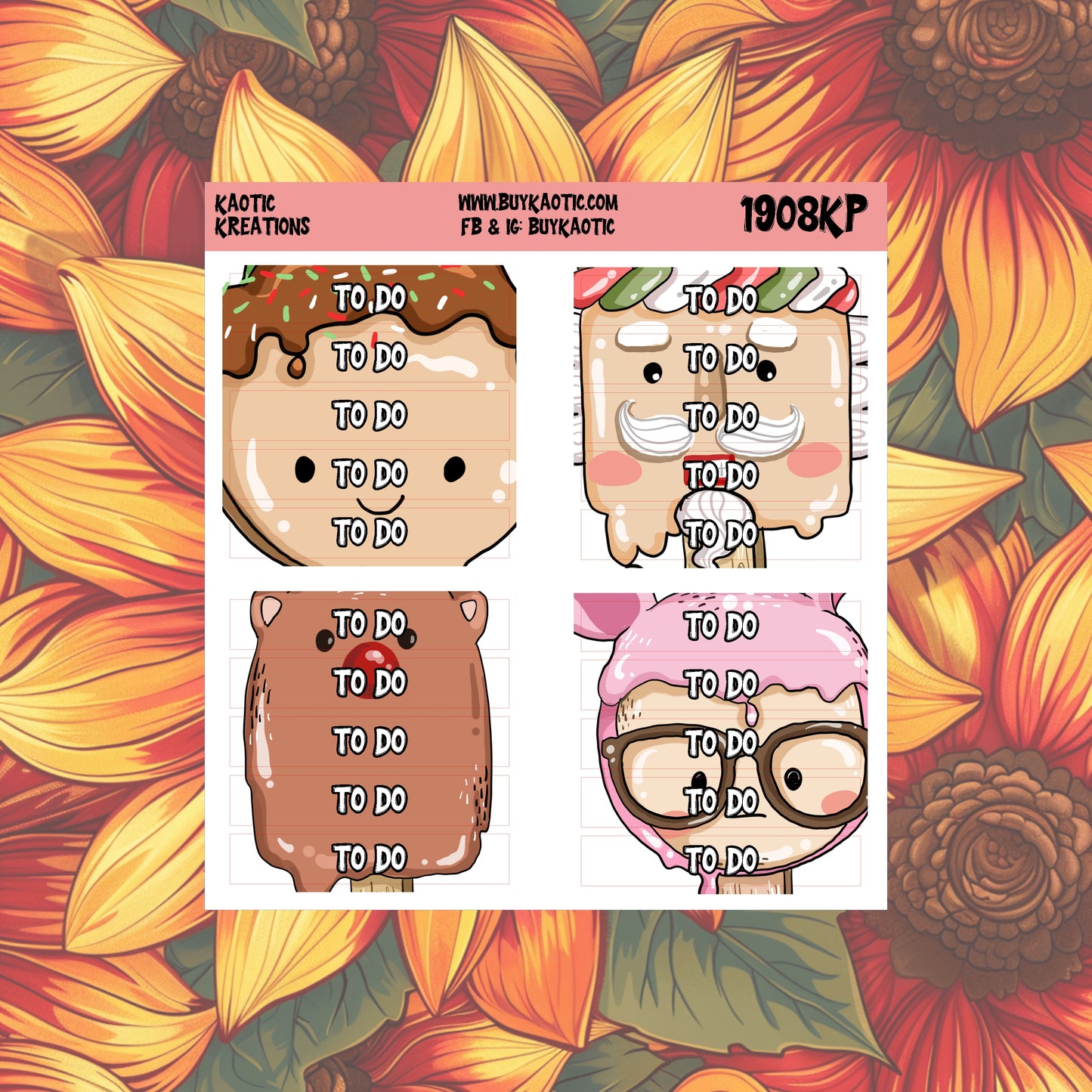 Warm Wishes To Do Header Planner Stickers