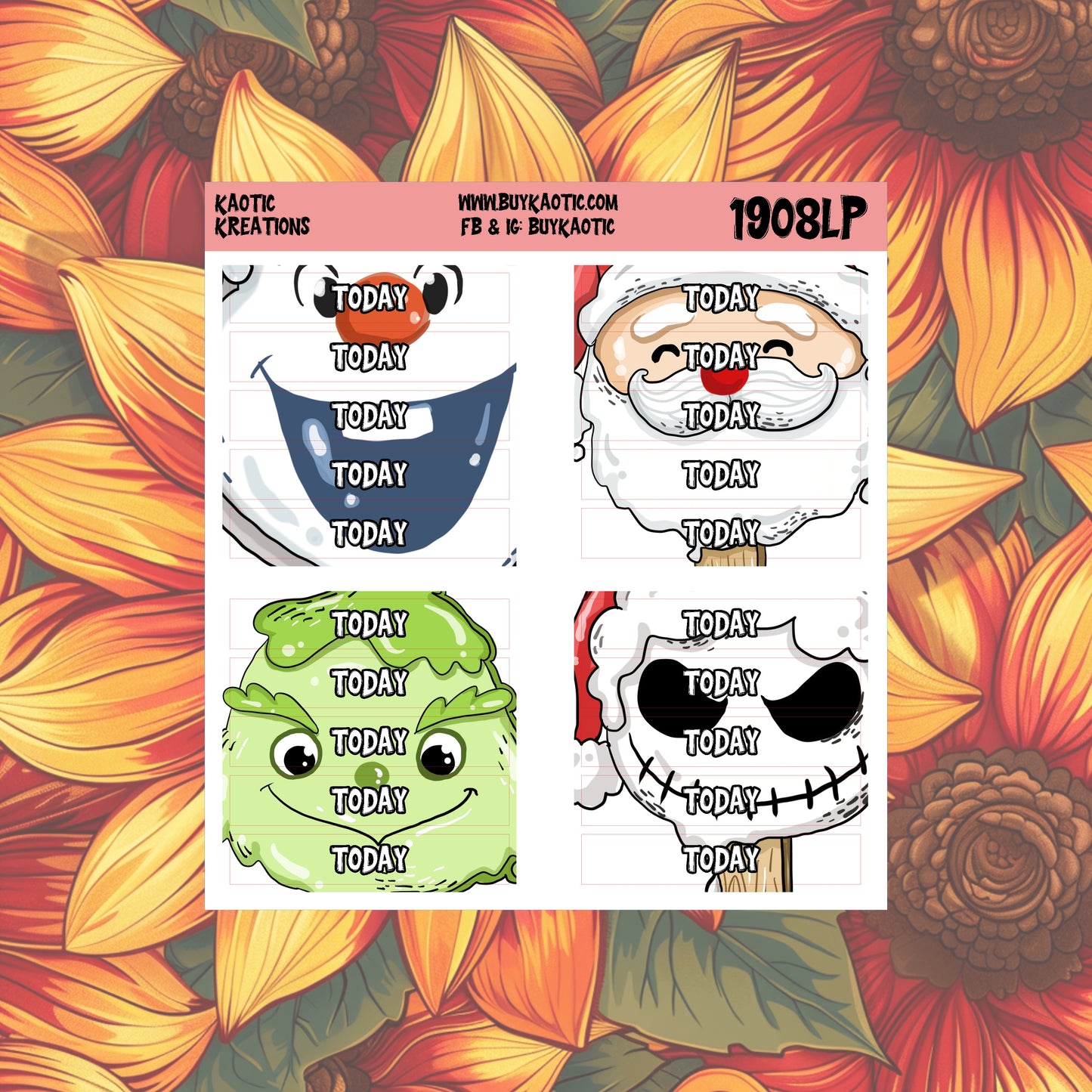 Warm Wishes Today Header Planner Stickers