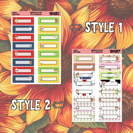 Warm Wishes Character Quarter Box Planner Stickers