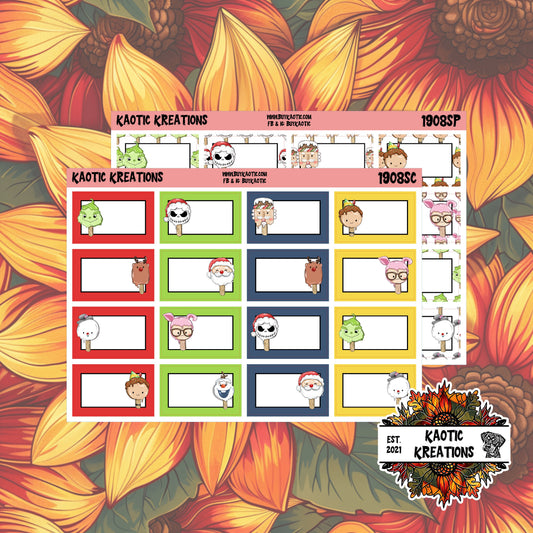 Warm Wishes Character Half Box Planner Stickers