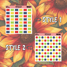 Load image into Gallery viewer, Warm Wishes Dots/Flags Planner Stickers