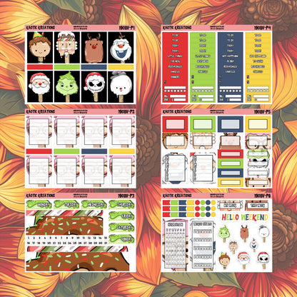 Warm Wishes Vertical Weekly Sticker Kit