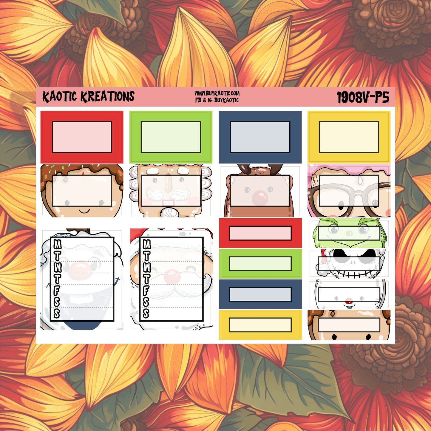 Warm Wishes Vertical Weekly Sticker Kit