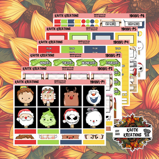 Warm Wishes Vertical Lite Weekly Sticker Kit