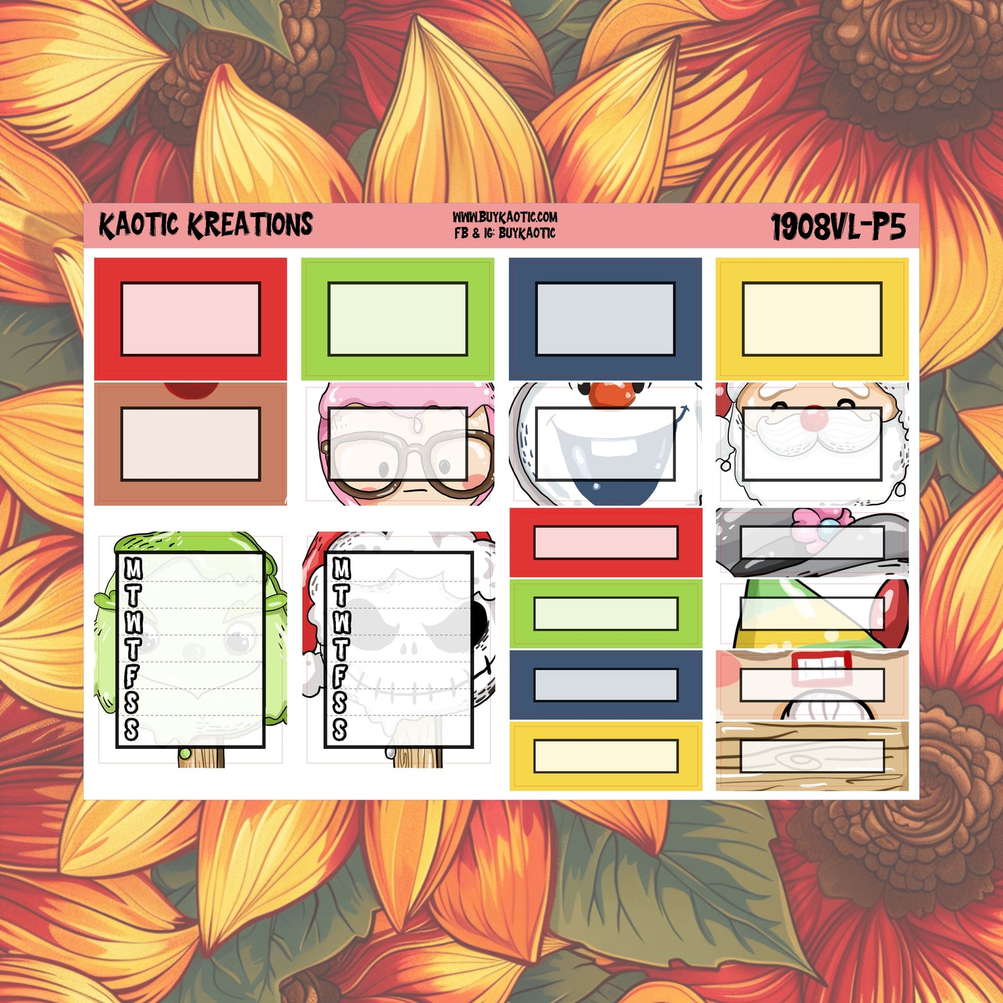Warm Wishes Vertical Lite Weekly Sticker Kit