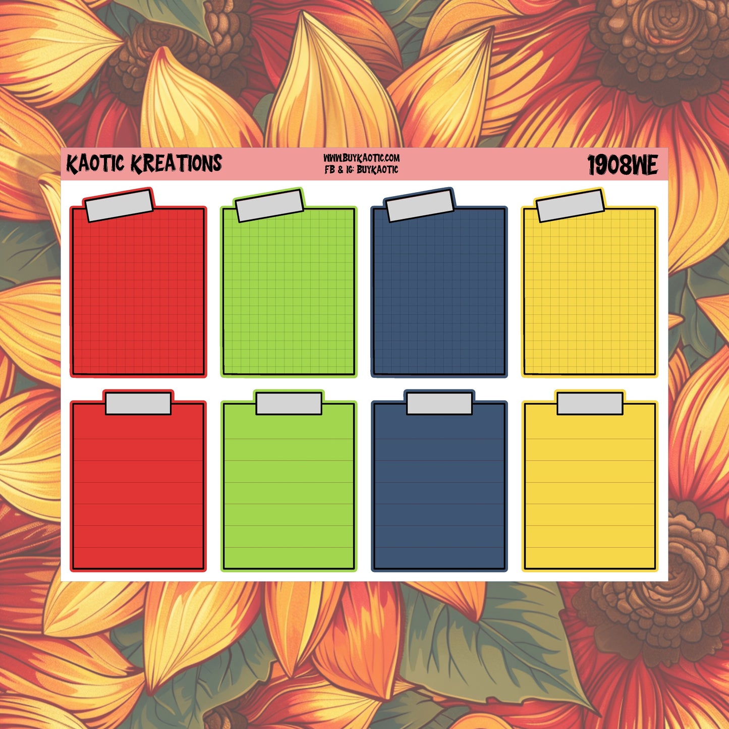 Warm Wishes Post-it Planner Stickers