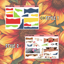 Load image into Gallery viewer, Warm Wishes Ripped Edges Planner Stickers