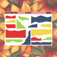 Load image into Gallery viewer, Warm Wishes Ripped Edges Planner Stickers