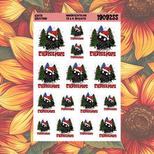 Load image into Gallery viewer, Meowy Christmas Black Cat Christmas Stickers