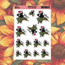 Load image into Gallery viewer, What? Black Cat Christmas Stickers