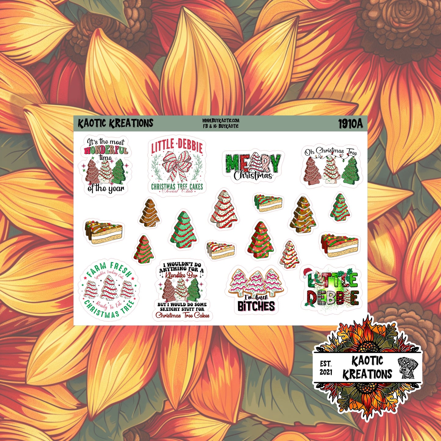 Tree Cakes Deco Stickers