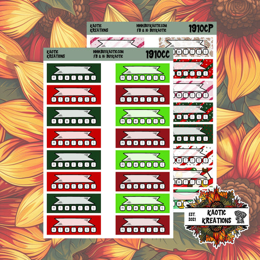 Tree Cakes Quarter Box Tracker Planner Stickers