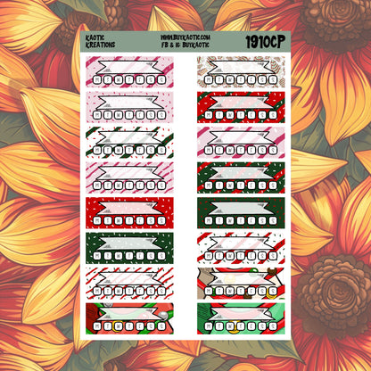 Tree Cakes Quarter Box Tracker Planner Stickers