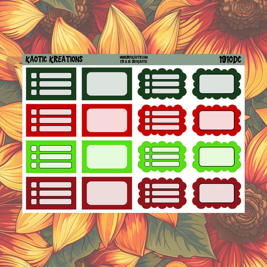 Tree Cakes Half Box Planner Stickers