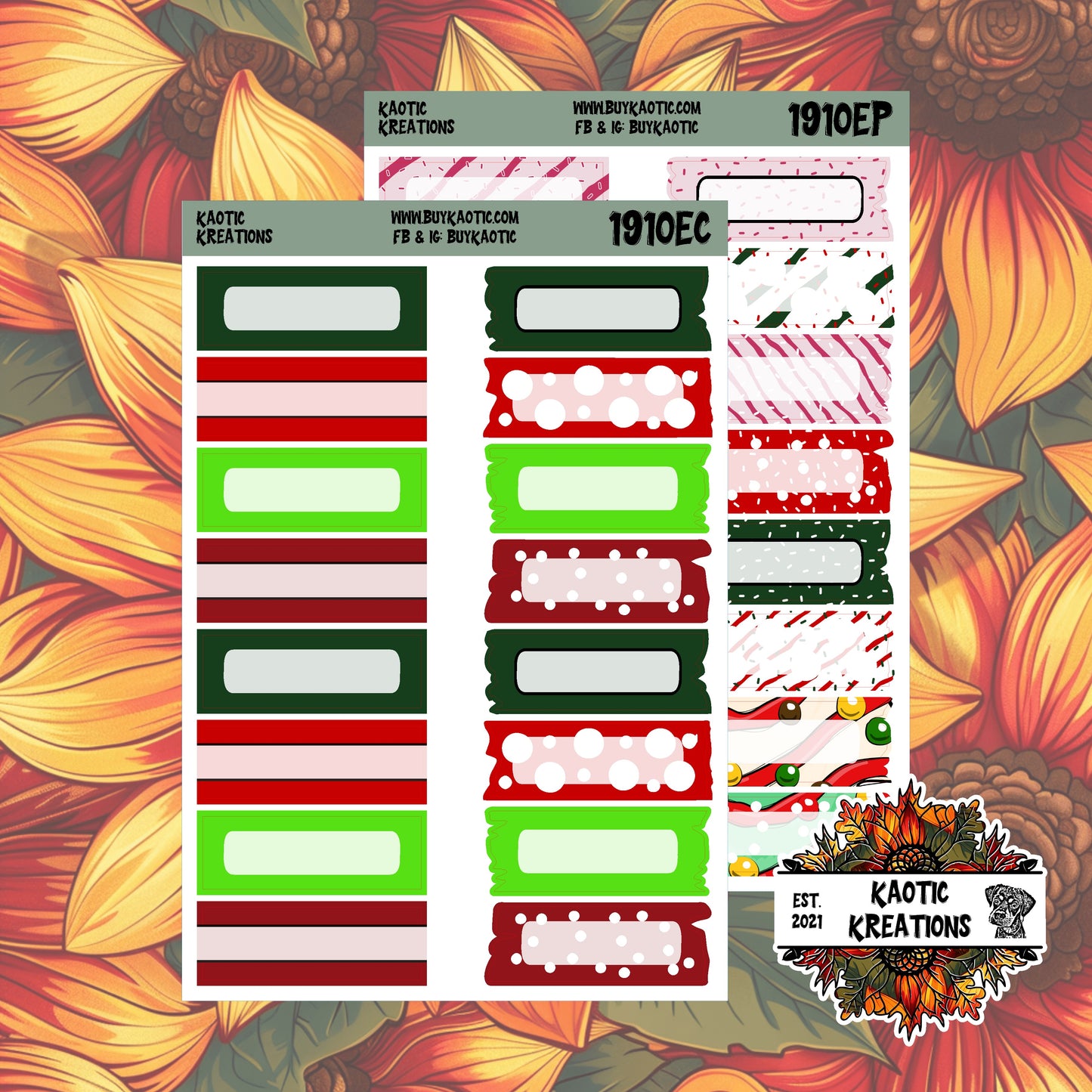 Tree Cakes Quarter Box Planner Stickers