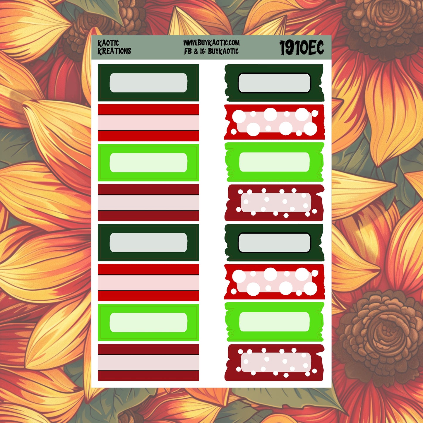 Tree Cakes Quarter Box Planner Stickers
