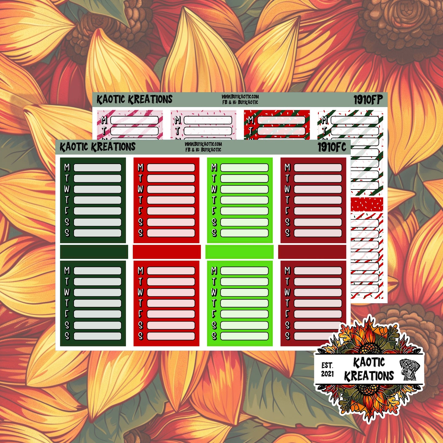Tree Cakes Full Box Tracker Planner Stickers