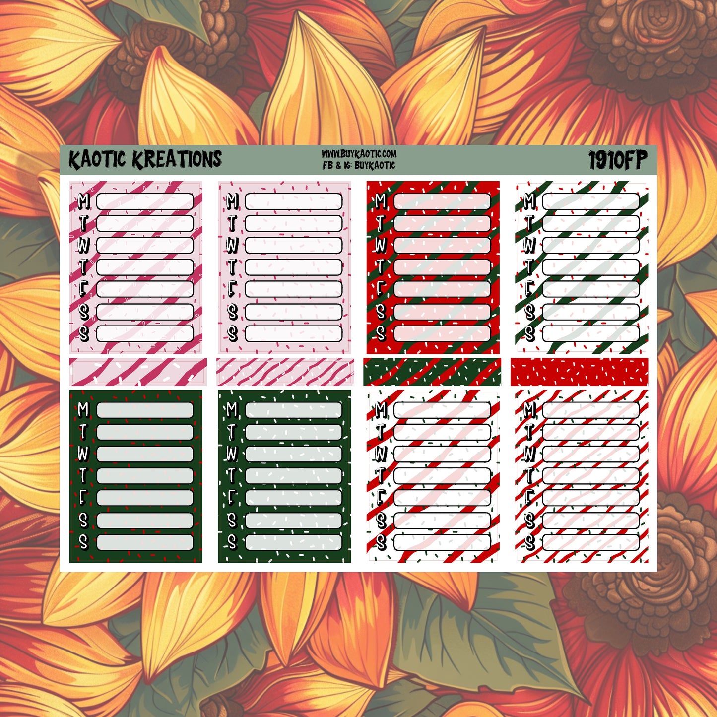 Tree Cakes Full Box Tracker Planner Stickers