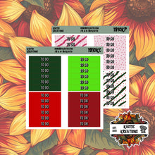 Load image into Gallery viewer, Tree Cakes To Do Header Planner Stickers