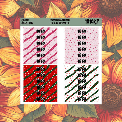 Tree Cakes To Do Header Planner Stickers