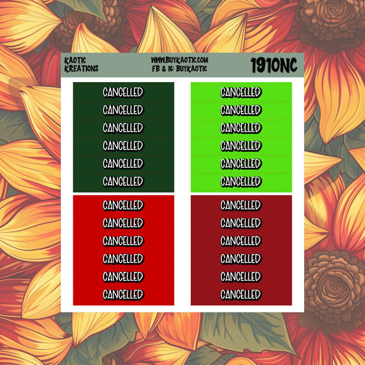 Tree Cakes Canceled Header Planner Stickers