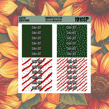 Tree Cakes Day Off Header Planner Stickers
