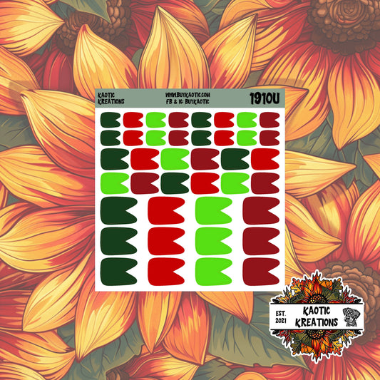 Tree Cakes Flags Planner Stickers