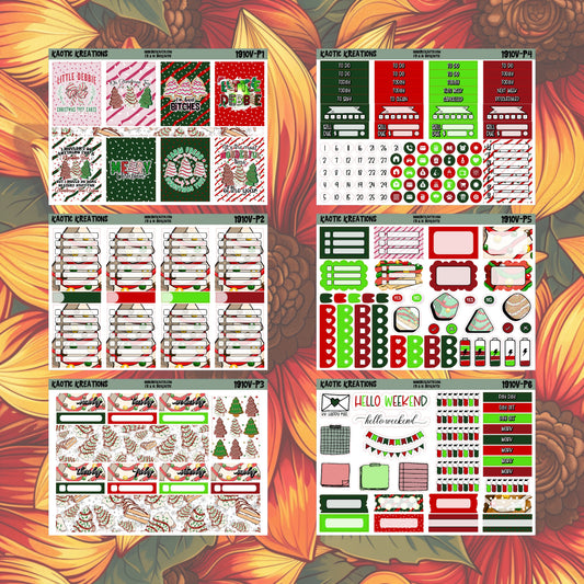 Tree Cakes Vertical Weekly Sticker Kit