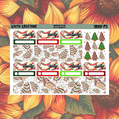 Tree Cakes Vertical Weekly Sticker Kit