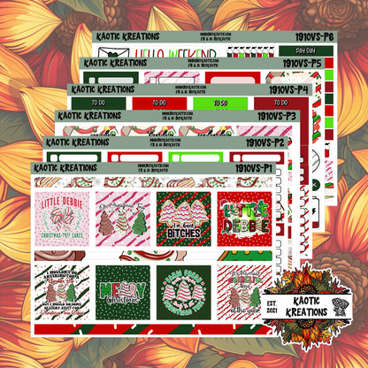 Tree Cakes Vertical Small Weekly Sticker Kit