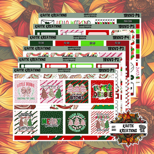 Tree Cakes Vertical Small Weekly Sticker Kit
