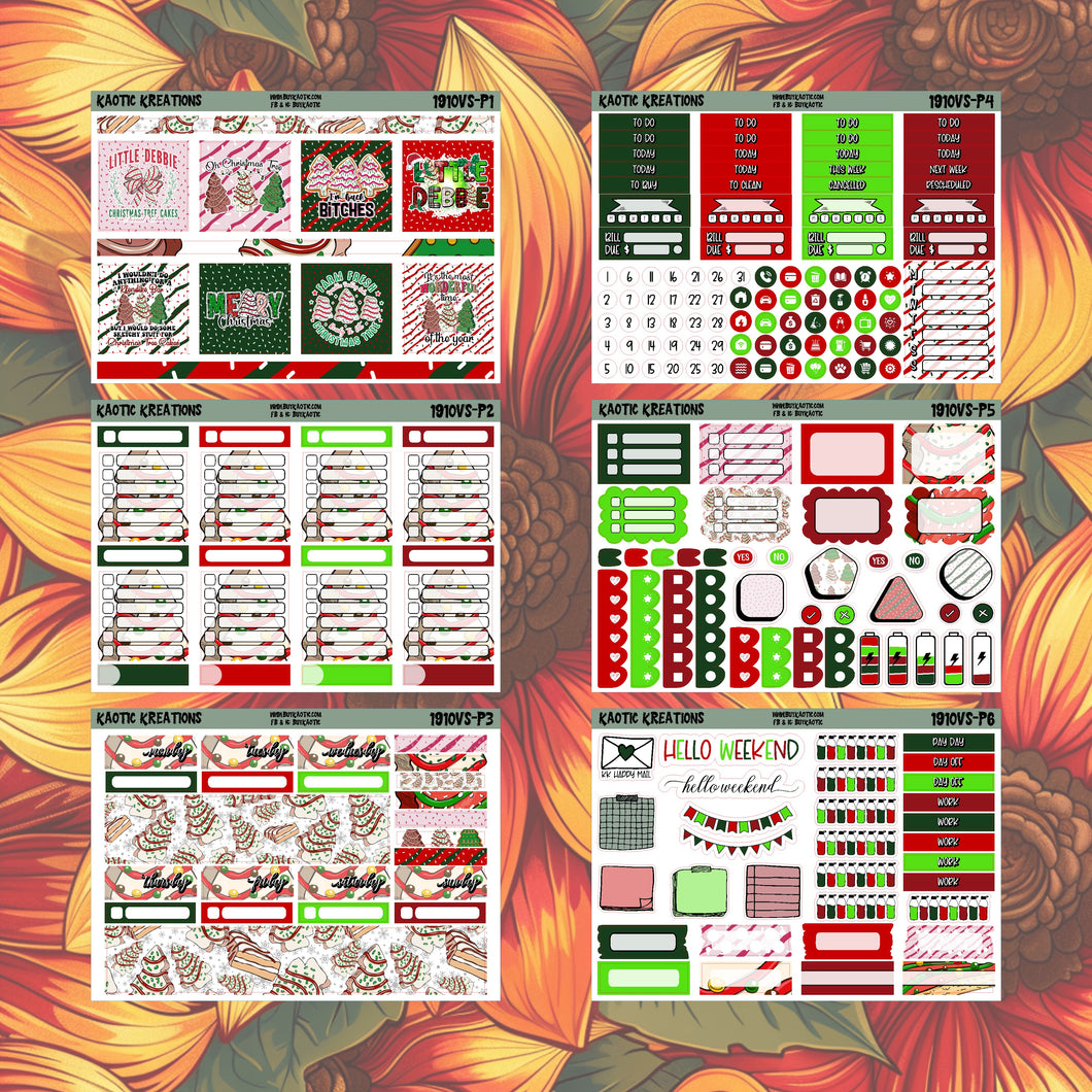 Tree Cakes Vertical Small Weekly Sticker Kit